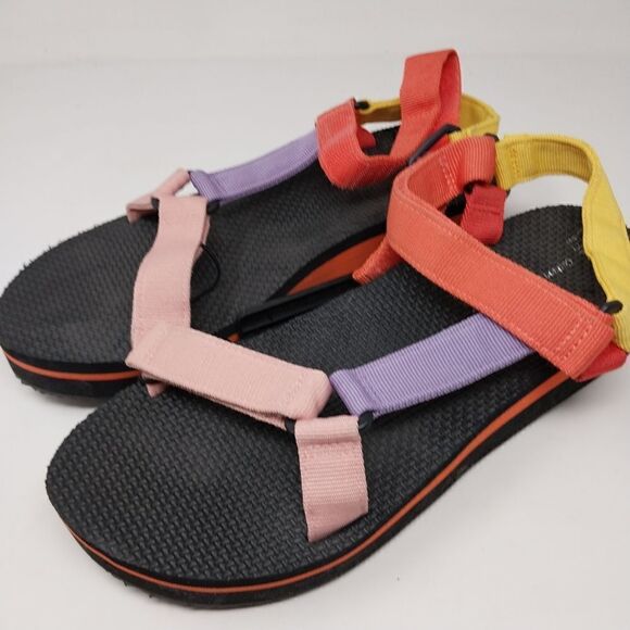 MultiColored Wide Sandal with Velcro. Size 11 and 12 - Picture 10 of 10